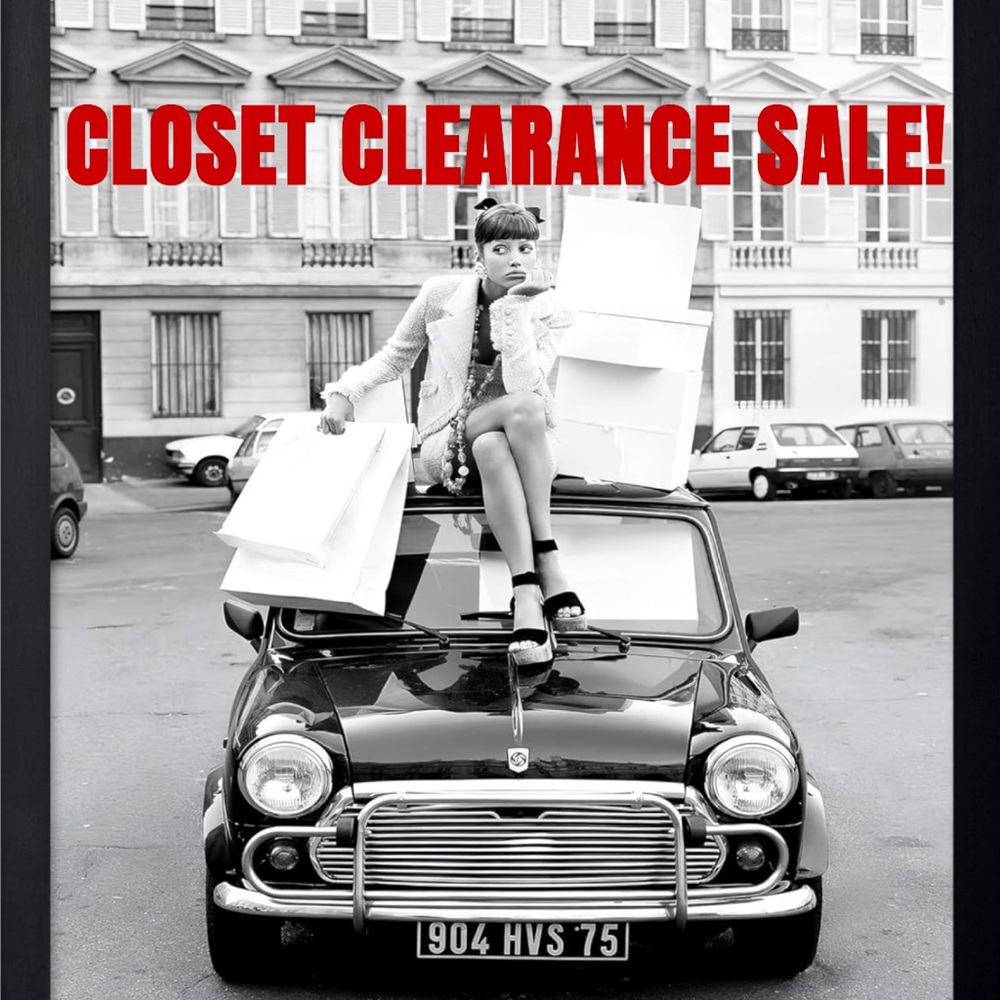 Closet clearance sale